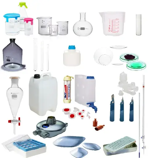 FLACON CLAIR 1000ML VERRE BORO GL45 AVEC BOUCHON A VIS